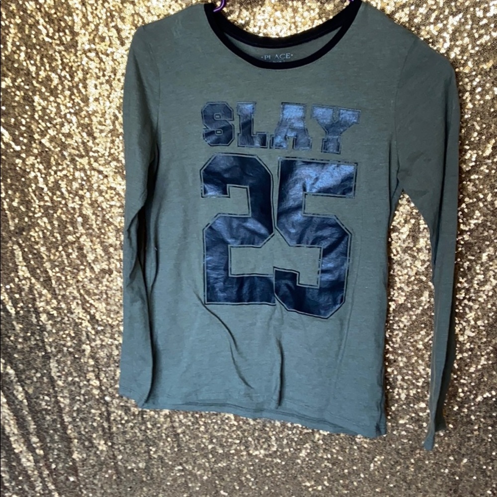 Army green long sleeve shirt